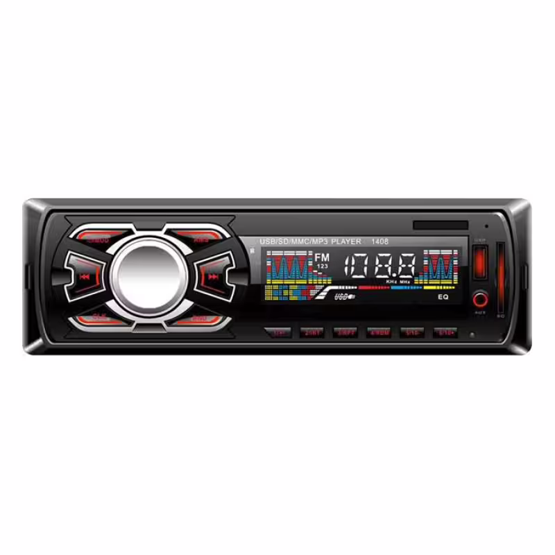 Автомобилен радио MP3 плеър AN-1408, AUX, FM, SD, USB 4x45W 12V