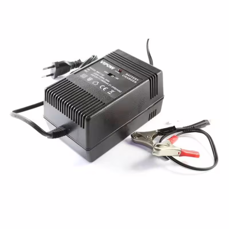 Мрежово, комбинирано, зарядно за оловни акумулатори, щипки, 2V, 6V, 12V, 0,6А