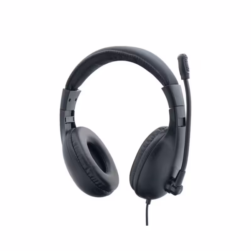 Слушалки X, стерео, кожени, микрофон, 112dB