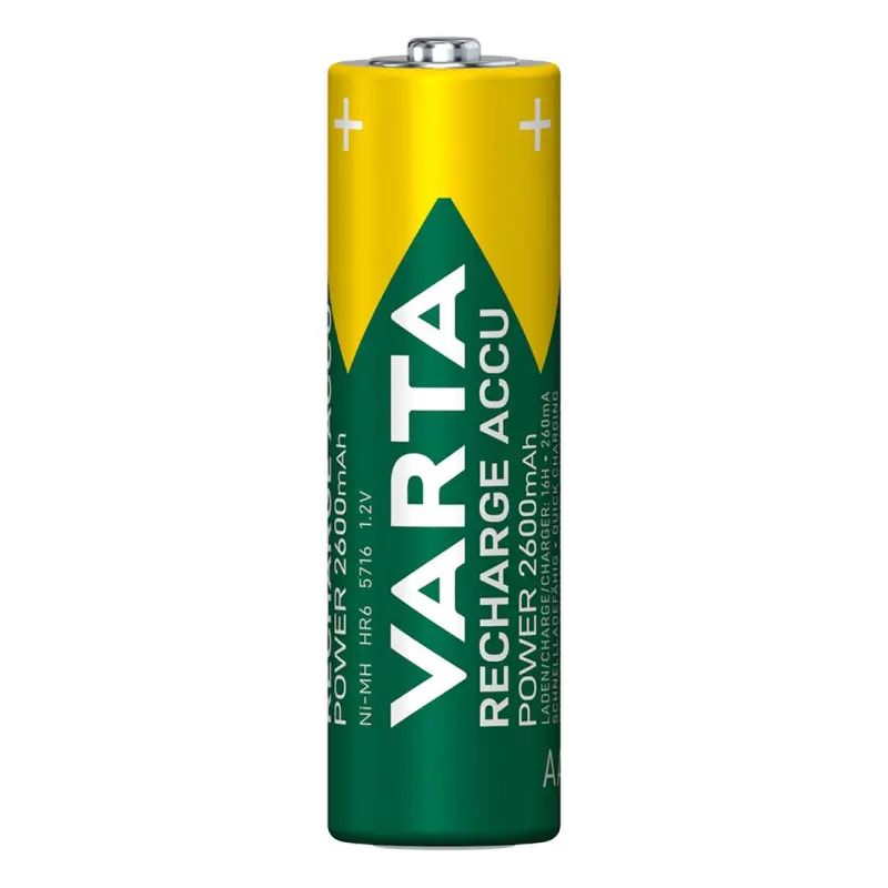 Акумулаторна батерия VARTA, презареждаема, 1,2VDC, 2600mAh, AA, R06, Ni-MH