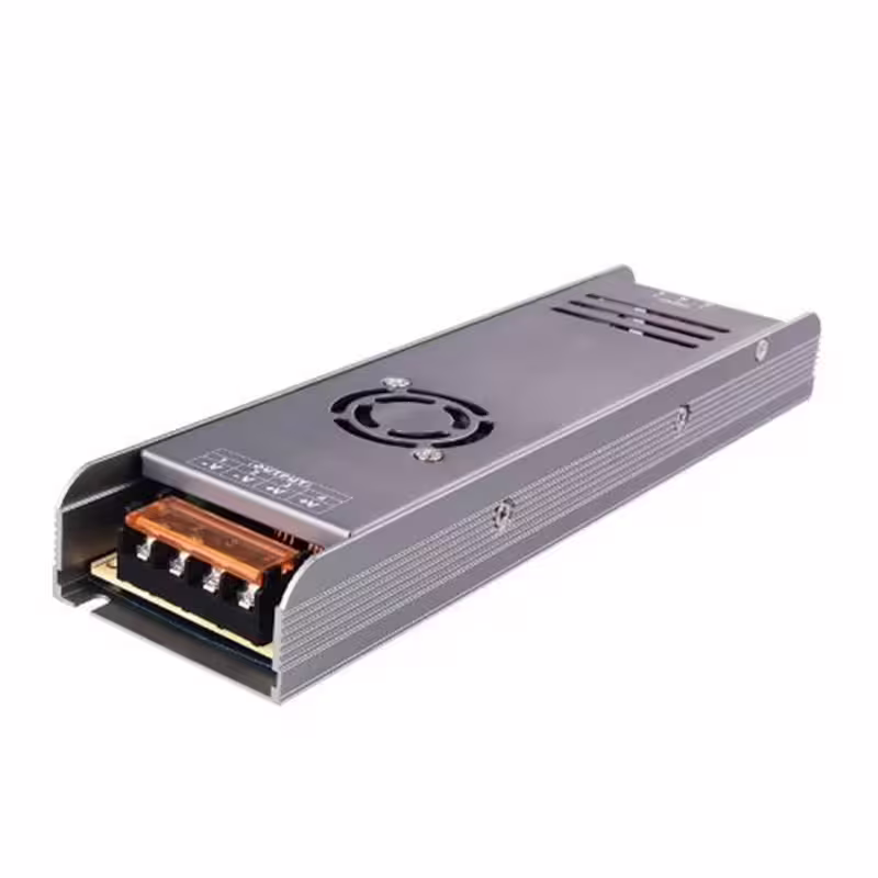 Адаптер, захранване, метален, LED осветление, камери, -12VDC, +12VDC, 30A, 360W, IP20