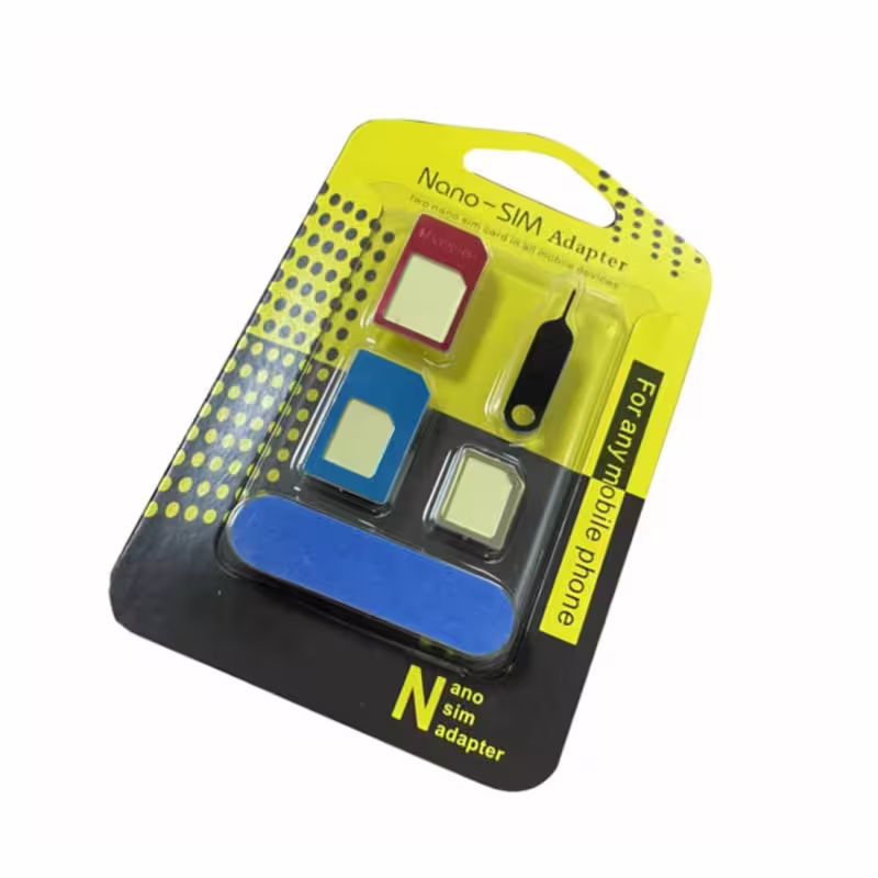 Комплект 5в1, адаптер за сим карти, игла за GSM и телефон, 45 бр.