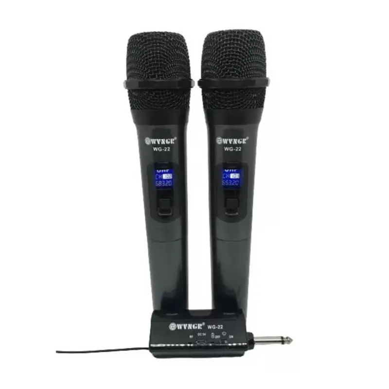 Професионална система WG-22, 2 безжични микрофона, предавател, приемник