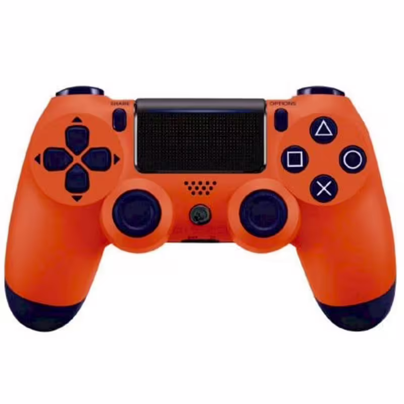 Джойстик, контролер Doubleshock 4, съвместим с playstation 4, компютър, оранжев, Wi-Fi