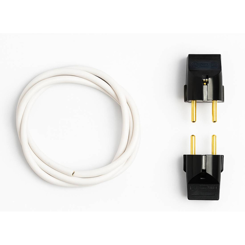 Захранващ кабел за конвертор, разглобен, 220VAC, 10A, 1m, 2x1mm2