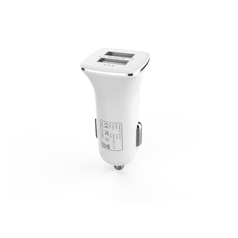 Автомобилно зарядно DETECH, 2xUSB, 5V, 2,4A