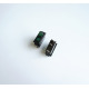 Ключ, 3pin, 2 положения, светещ, зелен, 12V, 20A, 25x11mm