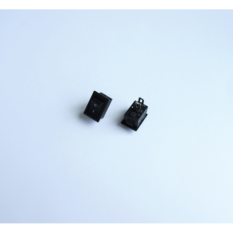Ключ KCD1, 2pin, 2 положения, черен, 250VAC, 3A, 13x9mm