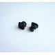 Ключ с клеми, 2pin, 2 положения, черен, 250V, 6A, Ф20mm