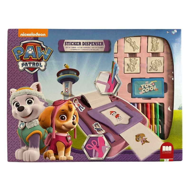 Креативен комплект "Paw Patrol" за момиче с машина за стикери и аксесоари