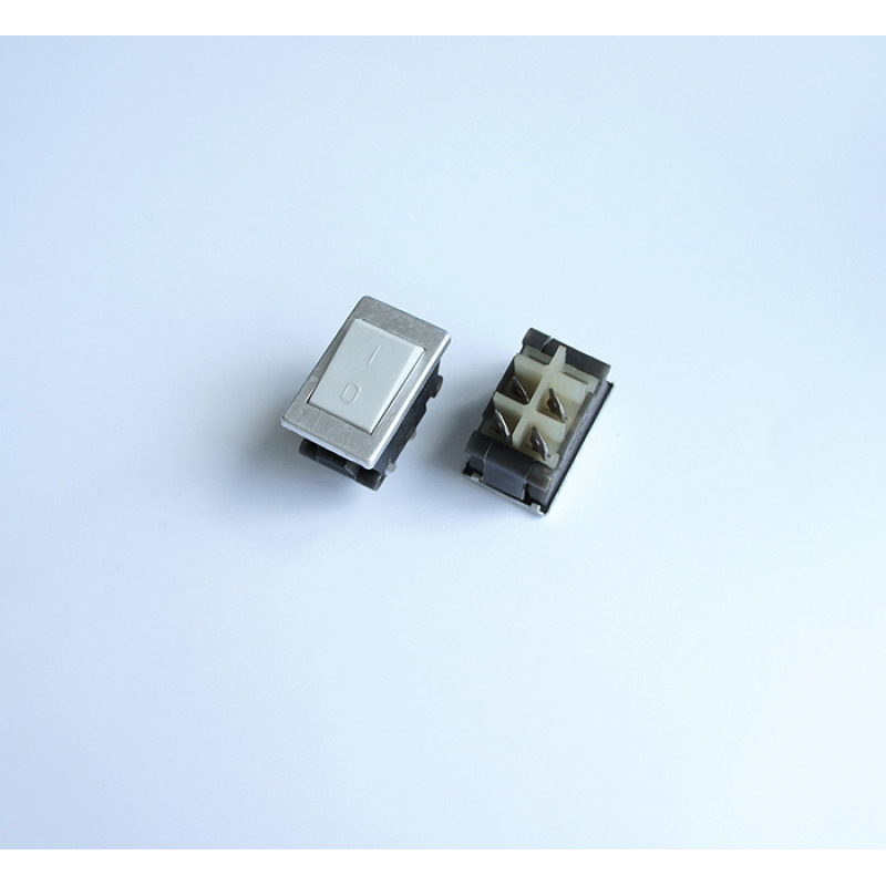 Български ключ за бойлер, 2pin, 125°C, 2 положения, бял, 250V, 10A, 34x21mm