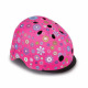 Детска каска за колело и тротинетка Globber, 48-53 см, светеща, розова