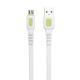Кабел за данни DeTech DE-C36M, Micro USB, 1.0m, Бял - 40191
