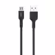 Кабел за данни DeTech DE-C37M, Micro USB, 1.0m, Черен - 40194