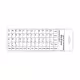 Букви за клавиатура, DeTech, Латиница, Бял  - 17045