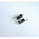 Ключ, незадържащ, НО,  рамо 27mm, черен, 250VAC 16A