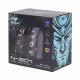 Тонколони Aula N-301, 2x3W, USB, RGB, Черен - 22185