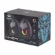 Тонколони Aula N-69, 2x3W, USB, RGB, Черен - 22183