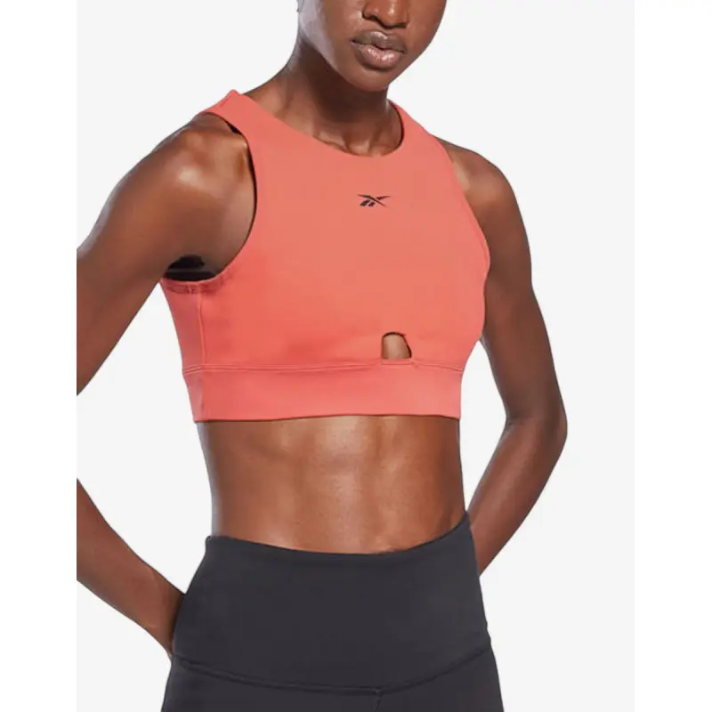 REEBOK Studio Beyond The Sweat Crop Top Orange