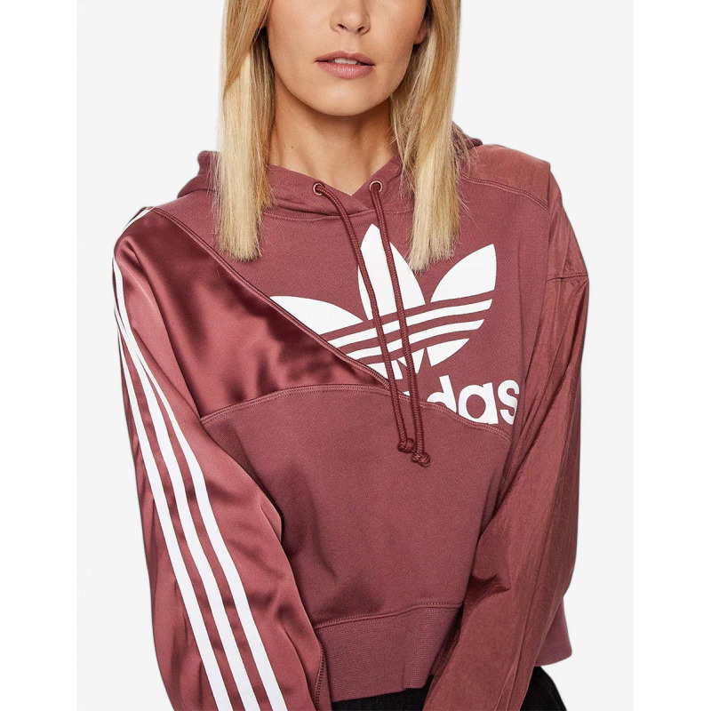 ADIDAS Originals Adicolor Split Trefoil Hoodie Dark Burgundy