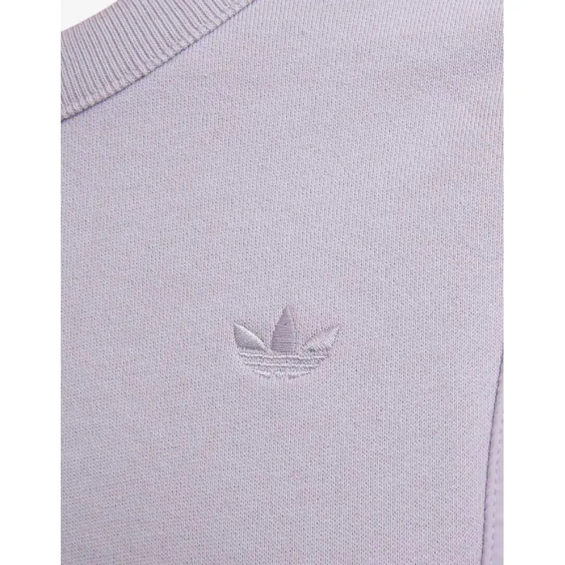 ADIDAS Originals Embroidered Logo Crew Neck Sweatshirt Purple