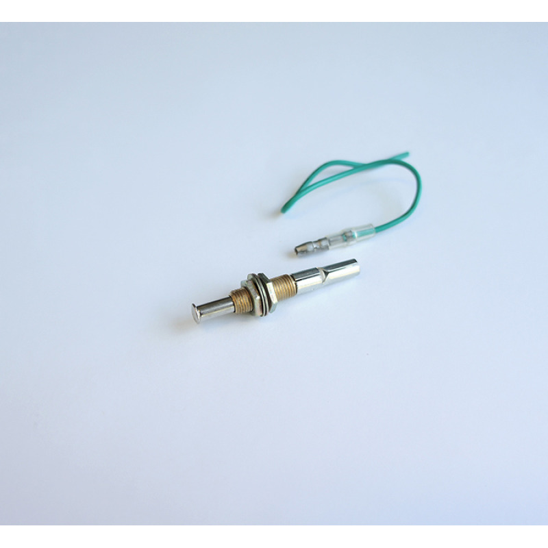 Автомобилен бутон за аларми, незадържащ, НЗ, метален, 12V, 20A, Ф6mm