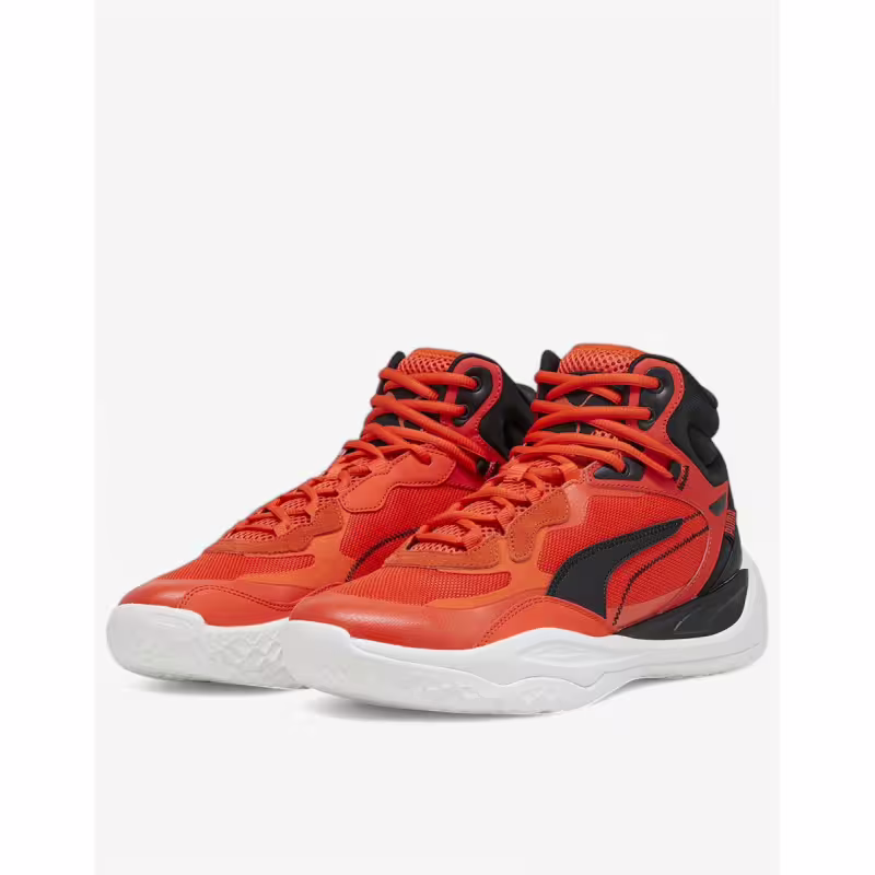 PUMA Playmaker Pro Mid Basketball Shoes Red