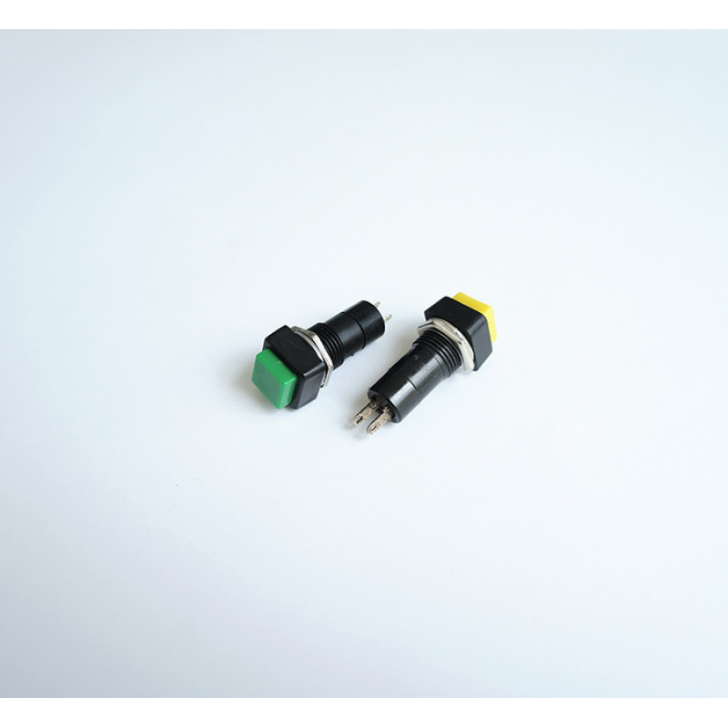 Бутон PBS-11B, незадържащ, зелен, НО, 220VAC, 2A, Ф12mm, SPST