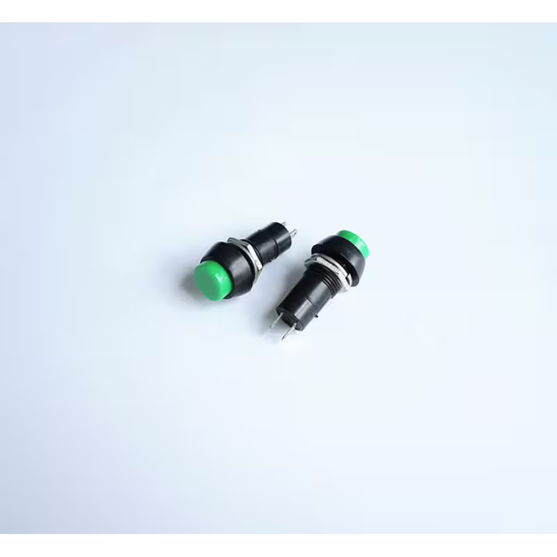 Бутон незадържащ червен НО 250V 3A Ф10mm