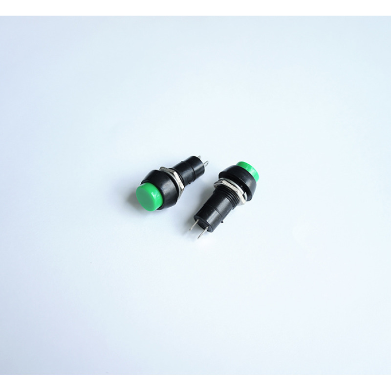 Бутон незадържащ червен НО 250V 3A Ф10mm