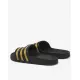 ADIDAS Adilette Aqua Slides Black/Gold