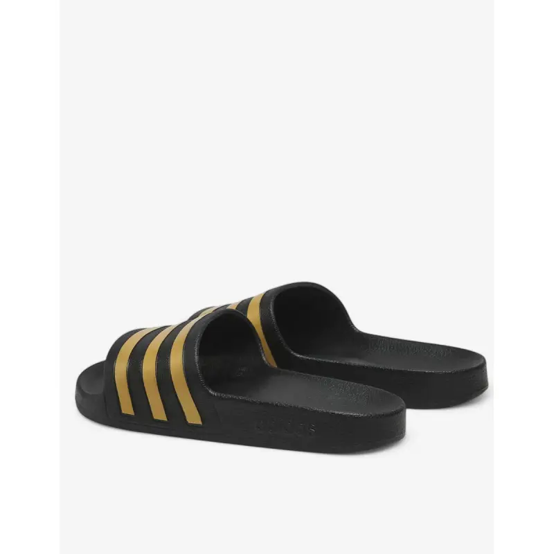 ADIDAS Adilette Aqua Slides Black/Gold