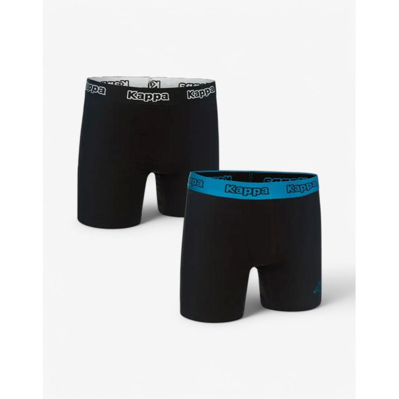 KAPPA 2-Pack Boxershorts Black/Blue
