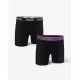 KAPPA 2-Pack Boxershorts Black/Purple