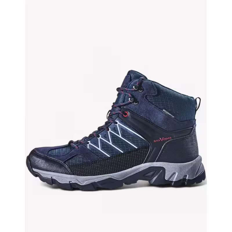 BLACK CREVICE Trekking High Waterproof Shoes Blue/Red