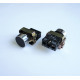 Бутон BA21 незадържащ НО черен 250V 3A Ф22mm