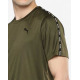 PUMA Essentials Taped Tee Dark Olive