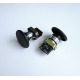 Бутон BR21 голям незадържащ НО черен 250V 10A 40x30mm