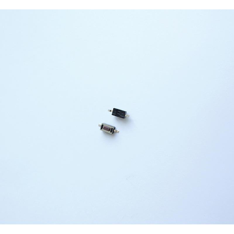 Микро бутон 2pin 6x4x2,5mm незадържащ НО червен H=0,5mm