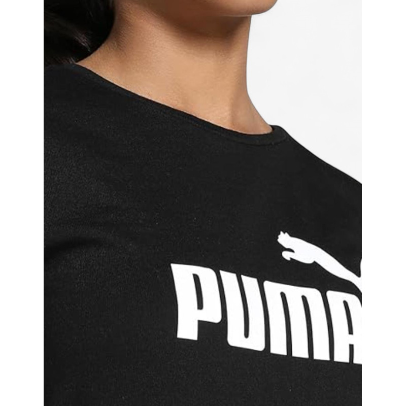 PUMA Ess Logo Kids Tee Black