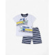 CHICCO Boys Shorts And Tee Set White/Blue