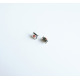 Малък бутон 4pin 6x6x3mm незадържащ НО черен 12V 0,05A H=1mm