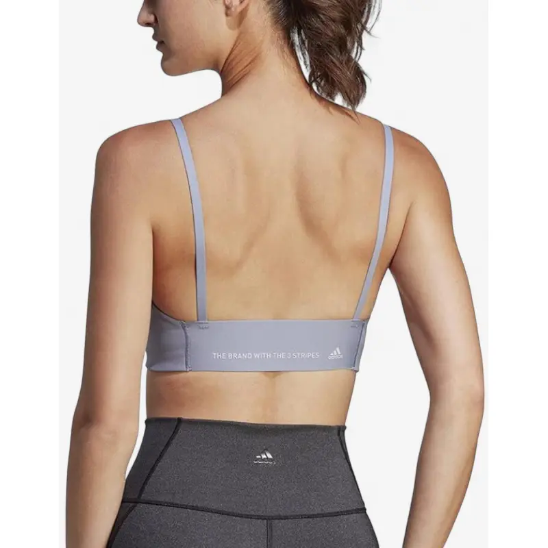 ADIDAS Yoga Studio Light-Support Bra Silver Violet