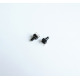 Малък бутон 4pin 6x6x9,5mm незадържащ НО черен 12V 0,05A H=6mm