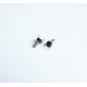 Малък бутон 4pin 6x6x11,5mm незадържащ НО черен 12V 0,05A H=8,5mm