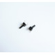 Малък бутон 4pin 6x6x13mm незадържащ НО черен 12V 0,05A H=10mm