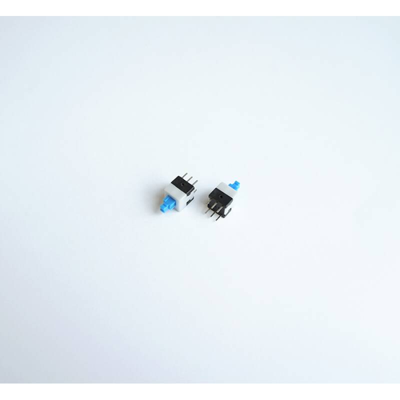 Малък ключ 6pin 13x8x8mm с 2 положения задържащ син 30V 0,1A H=5mm