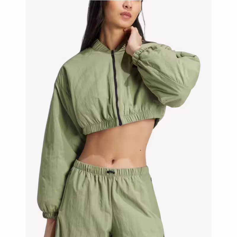 ADIDAS Sportswear City Escape Padded Bomber Jacket Green