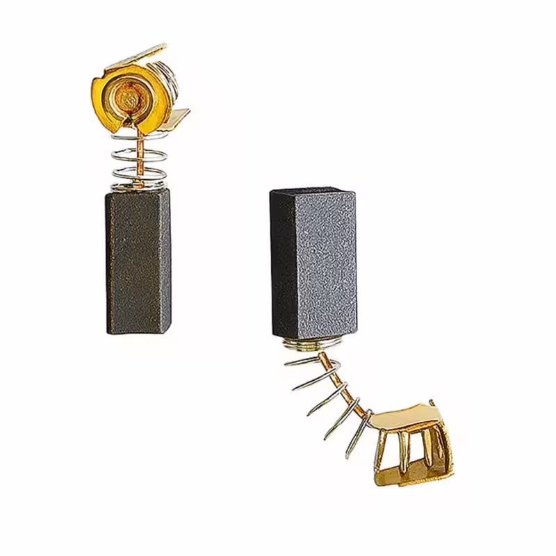 Въглено-графитна четка, пружина, накрайник профил, 6,2x9,3x17,5mm