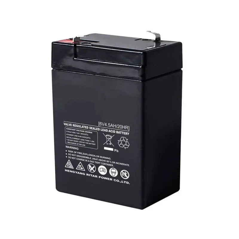 Акумулаторна, оловна батерия OUTDO, 6VDC, 4AH, 70х47х100mm